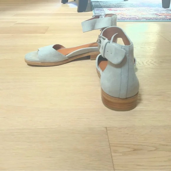 Gentle Souls dove grey/almost blue-Sandals with Ankle Strap - Picture 5 of 6